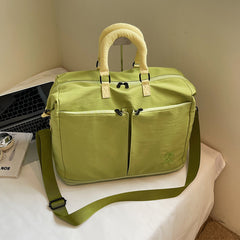 Large Capacity Travel Duffel Bag - Waterproof Weekend Bag with Shoe Compartment - Lightweight Sports Gym Holdall & Crossbody Overnight Bag for Men & Women