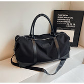 American Retro Large-Capacity Travel Duffel Vintage Style Sports & Swimming Bag with Wet/Dry Separation Durable Canvas-Look Weekend Bag Trendy Fitness & Short-Trip Tote