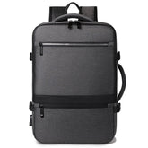 Premium Large-Capacity Business Backpack High-End Multi-Layer Commuter Bag 15.6" Laptop Professional Travel Rucksack Water-Resistant Solid Color Outdoor Daypack for Men