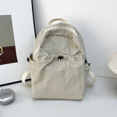 Lightweight Drawstring Backpack for Women Water-Resistant Aesthetic Schoolbag for Commuting College and Outdoor Leisure
