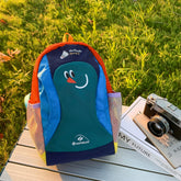 Vibrant "Dopamine" Color-Block Backpack Lightweight American-Style Retro Daypack Large Capacity Badminton & Sports Bag Trendy Multi-Pocket Hiking Rucksack for Women & Students