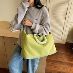 2026 Korean Style Expandable Travel Duffel Foldable Lightweight Sports & Fitness Bag Large Capacity Short-Distance Business Trip Luggage Portable Multi-Functional Weekend Tote