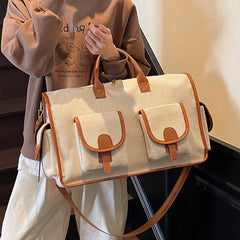 2026 Women’s Large-Capacity Travel Duffel Lightweight Multi-Functional Short-Trip Luggage Waterproof Sports & Fitness Boarding Bag Chic Portable Overnight Storage Tote