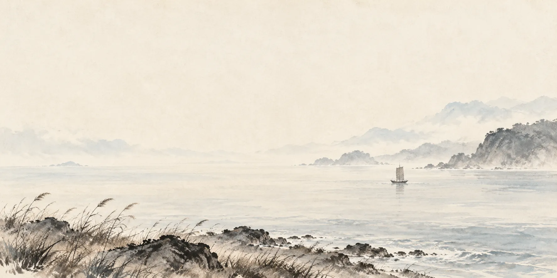海涯与归途的当代水墨意象