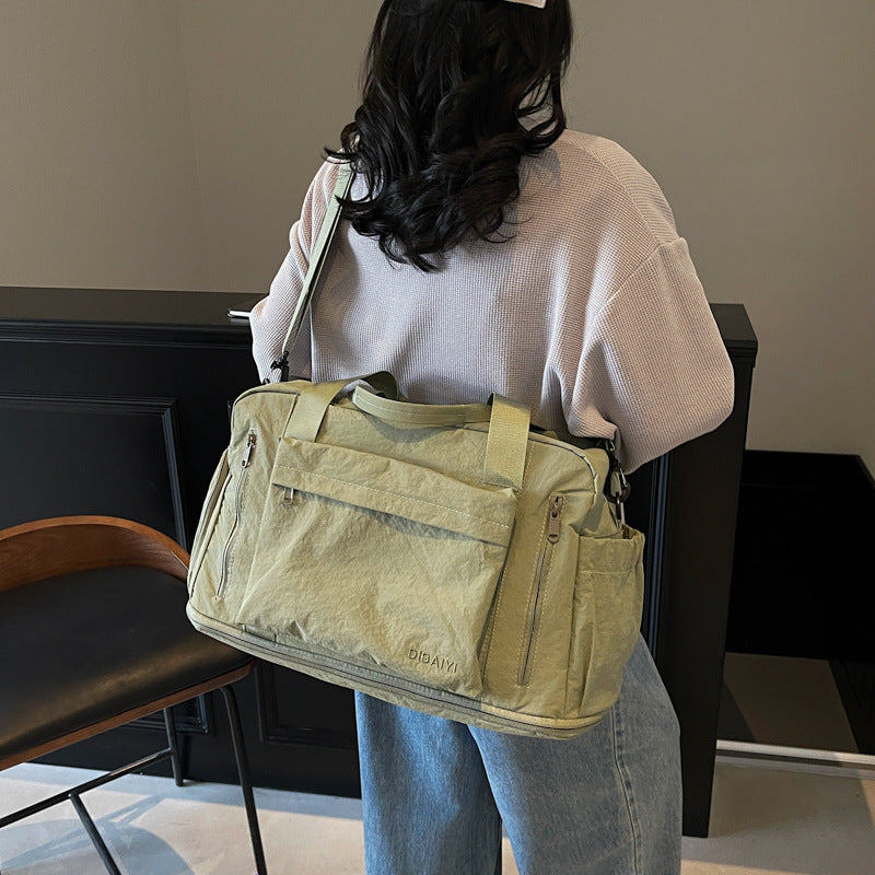 Wholesale Large Capacity Travel Duffel Water-Resistant Sports & Fitness Bag Fashionable Short-Distance Weekend Tote Portable Carry-on Luggage with Wet/Dry Separation