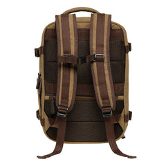 Vintage European-Style Canvas Backpack Large Capacity 15.6" Laptop Travel Rucksack Heavy-Duty Mountaineering Bag for Men & Women Retro Aesthetic School Bag for College & Outdoor