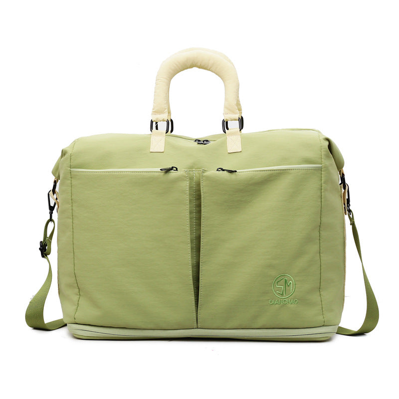 Large Capacity Travel Duffel Bag - Waterproof Weekend Bag with Shoe Compartment - Lightweight Sports Gym Holdall & Crossbody Overnight Bag for Men & Women