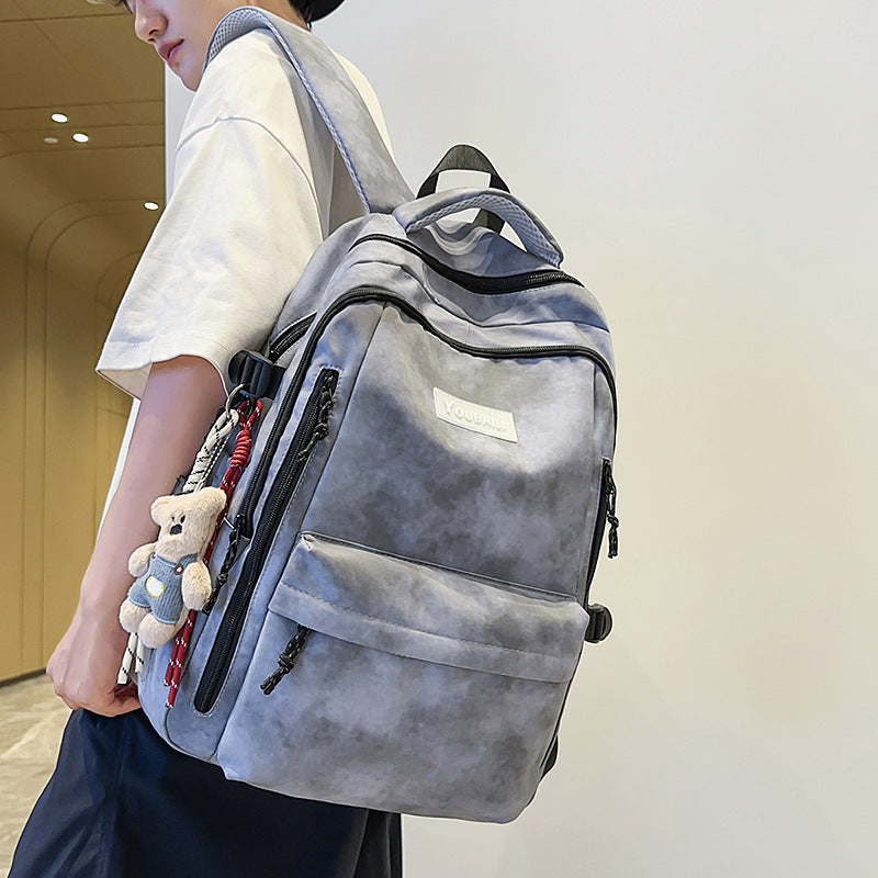 Urban Pulse 2026 Large-Capacity Student Backpack – Trendy Minimalist Schoolbag for Middle/High School & College Versatile "Couple Style" Casual Rucksack