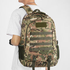 40L Tactical Military-Style Backpack Large Capacity Water-Resistant Camouflage Daypack Multi-Functional Outdoor Hiking & Mountaineering Bag Rugged Travel Rucksack for Students & Adventurers