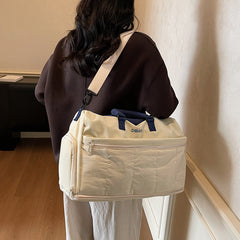 Wholesale 2026 Korean Style Expandable Travel Duffel Lightweight Yoga & Fitness Bag Simple Large-Capacity Sports Storage Portable Multi-Functional Luggage Tote