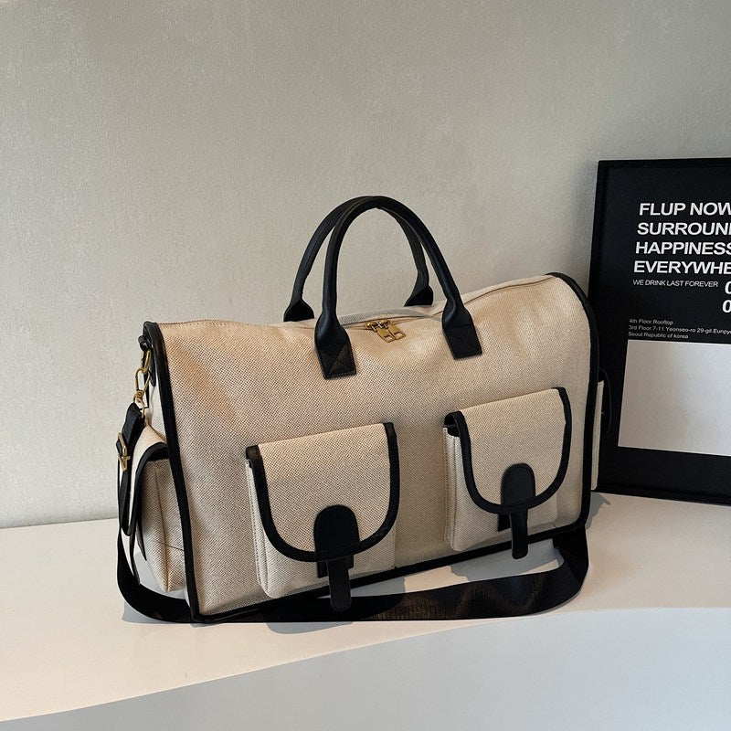 2026 Women’s Large-Capacity Travel Duffel Lightweight Multi-Functional Short-Trip Luggage Waterproof Sports & Fitness Boarding Bag Chic Portable Overnight Storage Tote