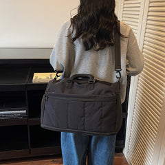 Wholesale 2026 Korean Style Expandable Travel Duffel Lightweight Yoga & Fitness Bag Simple Large-Capacity Sports Storage Portable Multi-Functional Luggage Tote