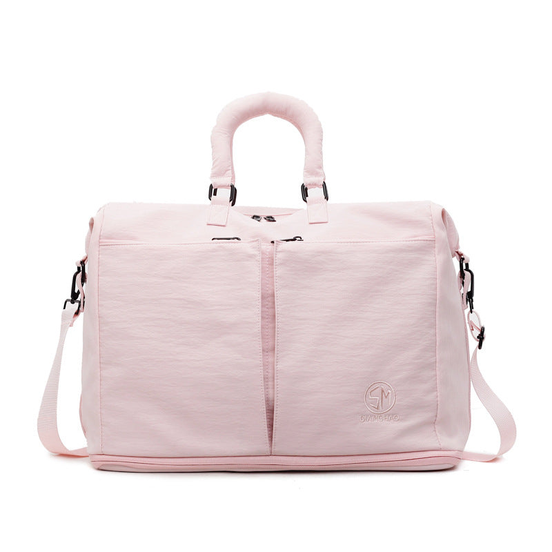 Large Capacity Travel Duffel Bag - Waterproof Weekend Bag with Shoe Compartment - Lightweight Sports Gym Holdall & Crossbody Overnight Bag for Men & Women